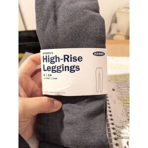 Old Navy NWT Women's Gray High-Rise Leggings/ Pants Size SMALL